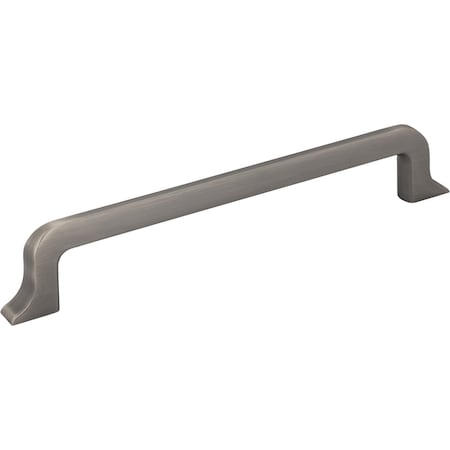 160 Mm Center-to-Center Brushed Pewter Callie Cabinet Pull